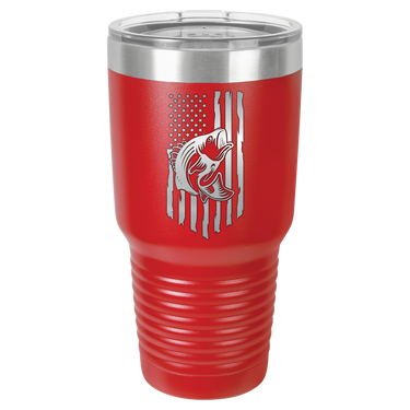 Rustic Us Flag Design Tumbler